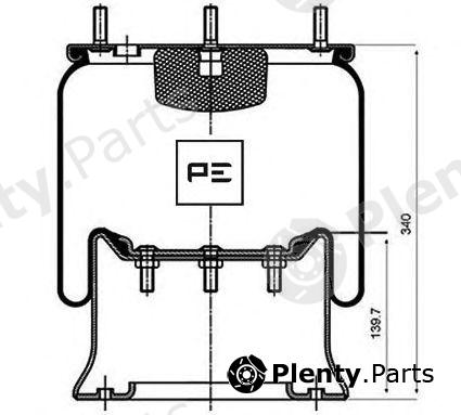  PE Automotive part 084.040-71A (08404071A) Boot, air suspension