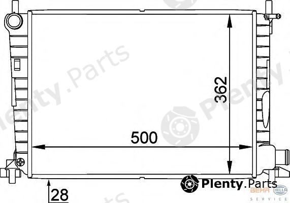  BEHR part 8MK376714-244 (8MK376714244) Radiator, engine cooling