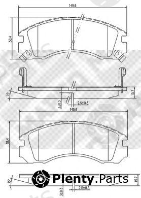  MAPCO part 6783 Brake Pad Set, disc brake