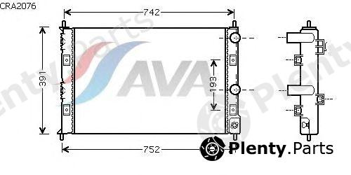  AVA QUALITY COOLING part CRA2076 Radiator, engine cooling