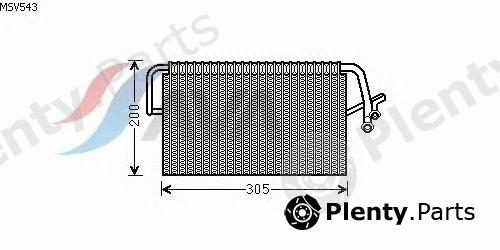  AVA QUALITY COOLING part MSV543 Evaporator, air conditioning