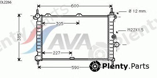  AVA QUALITY COOLING part OL2266 Radiator, engine cooling