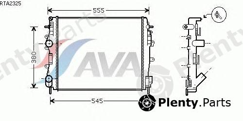  AVA QUALITY COOLING part RTA2325 Radiator, engine cooling