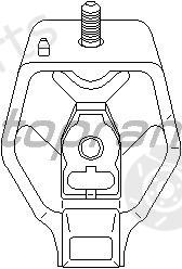  TOPRAN part 107992 Mounting, manual transmission