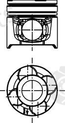  KOLBENSCHMIDT part 40217610 Piston