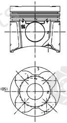 KOLBENSCHMIDT part 99662600 Piston