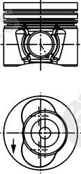  KOLBENSCHMIDT part 40734600 Piston