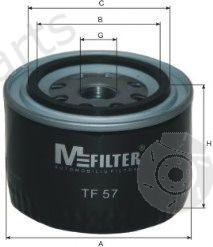  MFILTER part TF57 Oil Filter