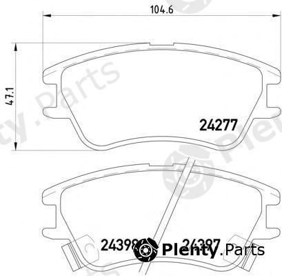  TEXTAR part 2427701 Brake Pad Set, disc brake