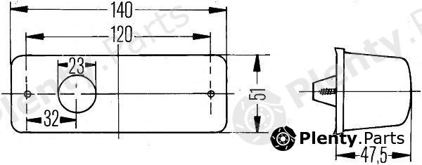  HELLA part 2BM006692-087 (2BM006692087) Auxiliary Indicator