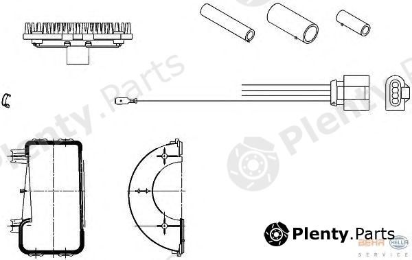  HELLA part 5HL351320-801 (5HL351320801) Regulator, passenger compartment fan