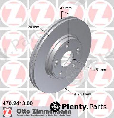  ZIMMERMANN part 470241300 Brake Disc
