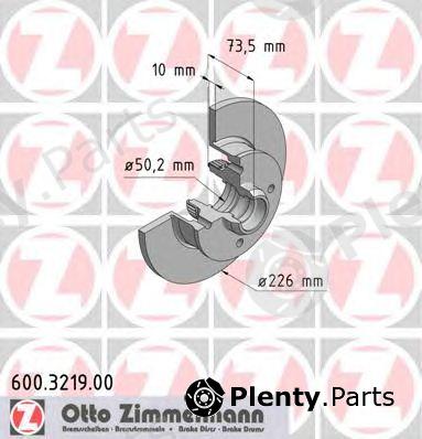  ZIMMERMANN part 600321900 Brake Disc