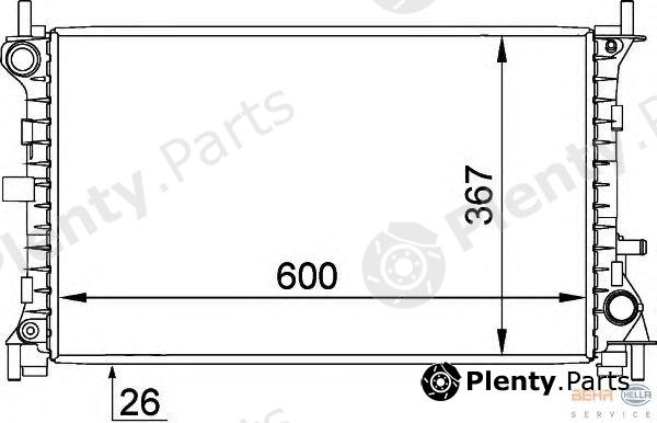  HELLA part 8MK376764-031 (8MK376764031) Radiator, engine cooling