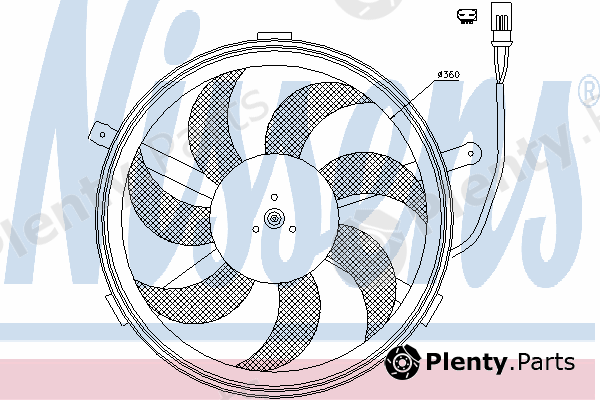  NISSENS part 85632 Fan, radiator