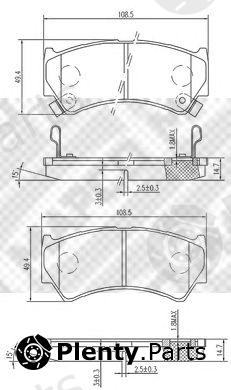  MAPCO part 6787 Brake Pad Set, disc brake