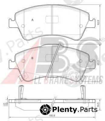  A.B.S. part 37615 Brake Pad Set, disc brake