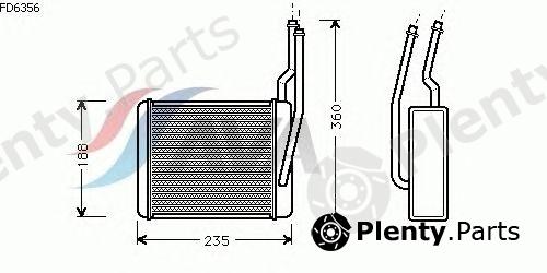  AVA QUALITY COOLING part FD6356 Heat Exchanger, interior heating