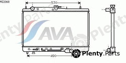  AVA QUALITY COOLING part MZ2068 Radiator, engine cooling
