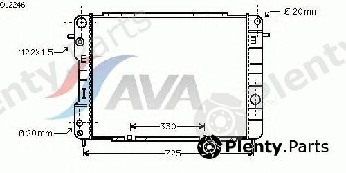  AVA QUALITY COOLING part OL2246 Radiator, engine cooling
