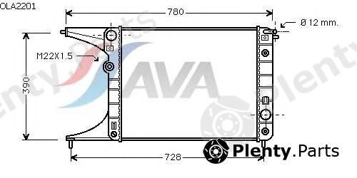 AVA QUALITY COOLING part OLA2201 Radiator, engine cooling