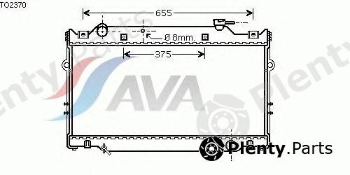 AVA QUALITY COOLING part TO2370 Radiator, engine cooling