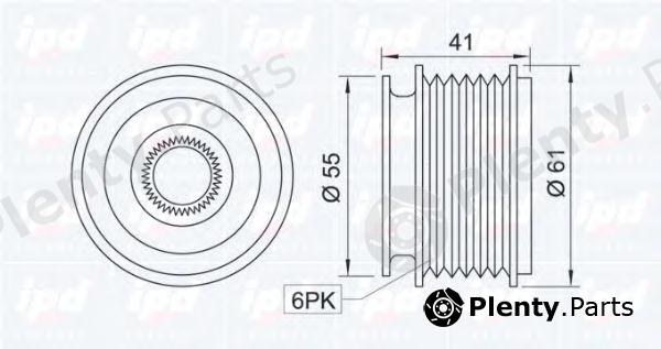  IPD part 12-0010 (120010) Alternator Freewheel Clutch