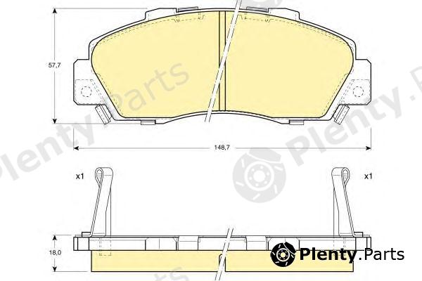  GIRLING part 6109959 Brake Pad Set, disc brake