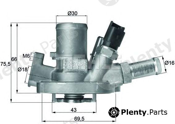  MAHLE ORIGINAL part TI15180 Thermostat, coolant