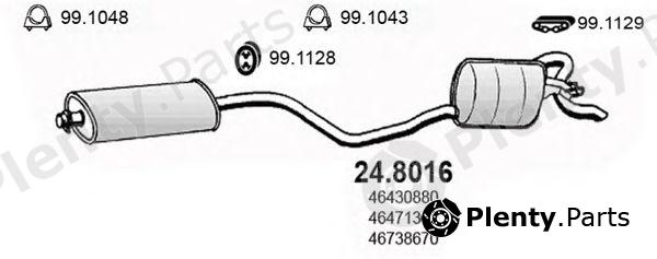  ASSO part 248016 Middle-/End Silencer