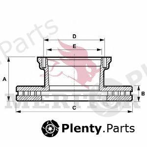 Genuine MERITOR (ROR) part MBR5071 Brake Disc