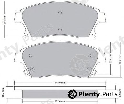  FREMAX part FBP-1724 (FBP1724) Brake Pad Set, disc brake