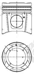  KOLBENSCHMIDT part 99702600 Piston