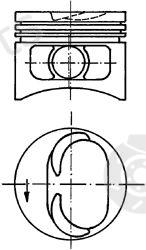  KOLBENSCHMIDT part 93672630 Piston