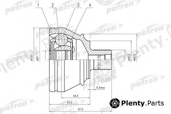  PATRON part PCV1552 Joint Kit, drive shaft