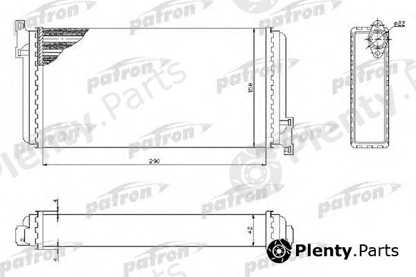  PATRON part PRS2039 Heat Exchanger, interior heating