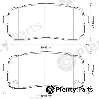  JURID part 572596J Brake Pad Set, disc brake