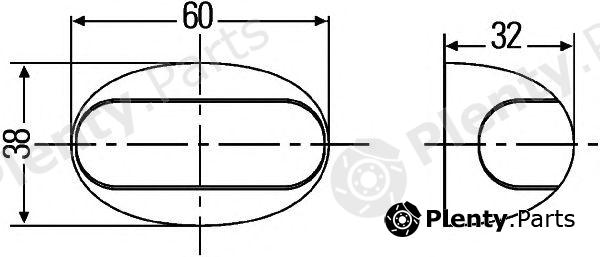 HELLA part 2PF959570-202 (2PF959570202) Marker Lamp