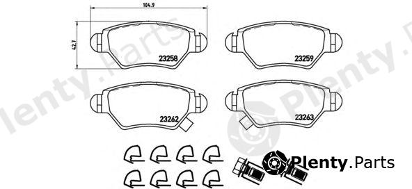  BREMBO part P59031 Brake Pad Set, disc brake