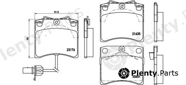  BREMBO part P85048 Brake Pad Set, disc brake