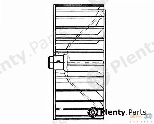  HELLA part 8EW009160-121 (8EW009160121) Impeller, interior blower