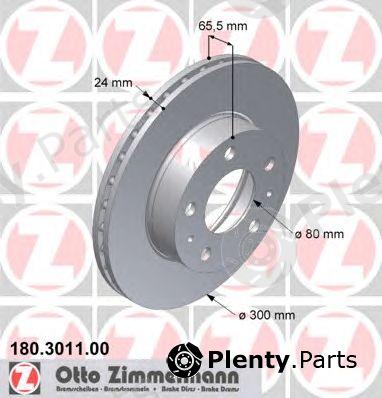  ZIMMERMANN part 180301100 Brake Disc