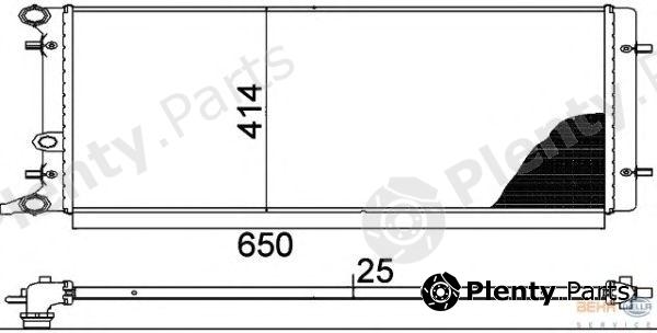  HELLA part 8MK376888-784 (8MK376888784) Radiator, engine cooling