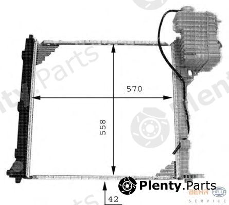  BEHR part 8MK376714-301 (8MK376714301) Radiator, engine cooling