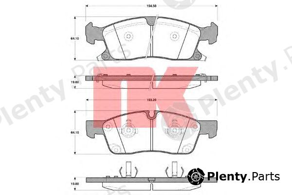  NK part 229330 Brake Pad Set, disc brake