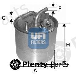  UFI part 2400200 Fuel filter