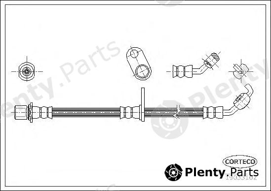  CORTECO part 19033102 Brake Hose