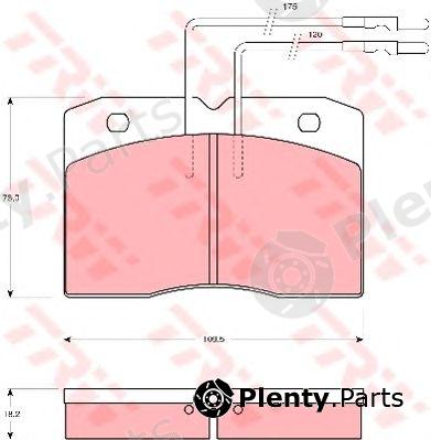  TRW part GDB343 Brake Pad Set, disc brake