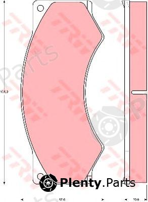  TRW part GDB5053 Brake Pad Set, disc brake
