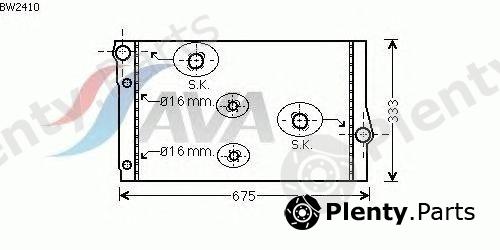  AVA QUALITY COOLING part BW2410 Radiator, engine cooling